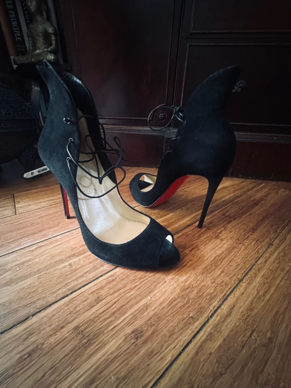 Suede Christian Louboutin Heels
